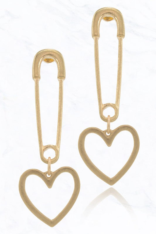 Heart Of Gold Earrings